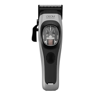 Profesionali plaukų kirpimo mašinėlė OSOM Professional PRIME Cordless Hair Clipper OSOMP01GR, pilkos spalvos