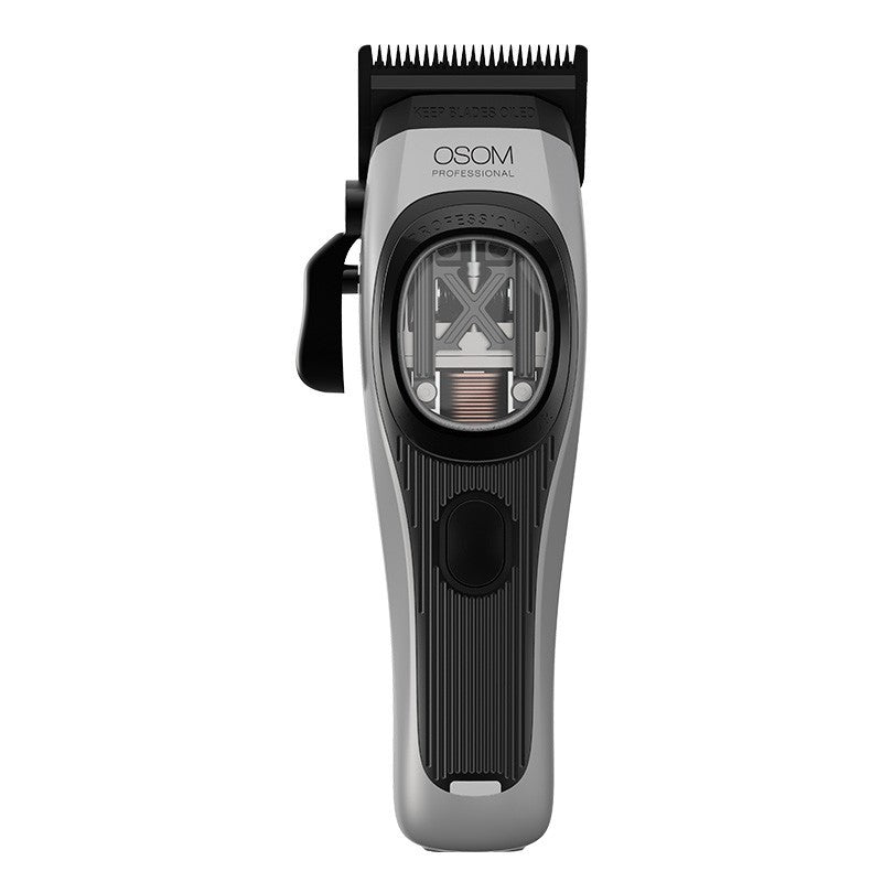 Profesionali plaukų kirpimo mašinėlė OSOM Professional PRIME Cordless Hair Clipper OSOMP01GR, pilkos spalvos