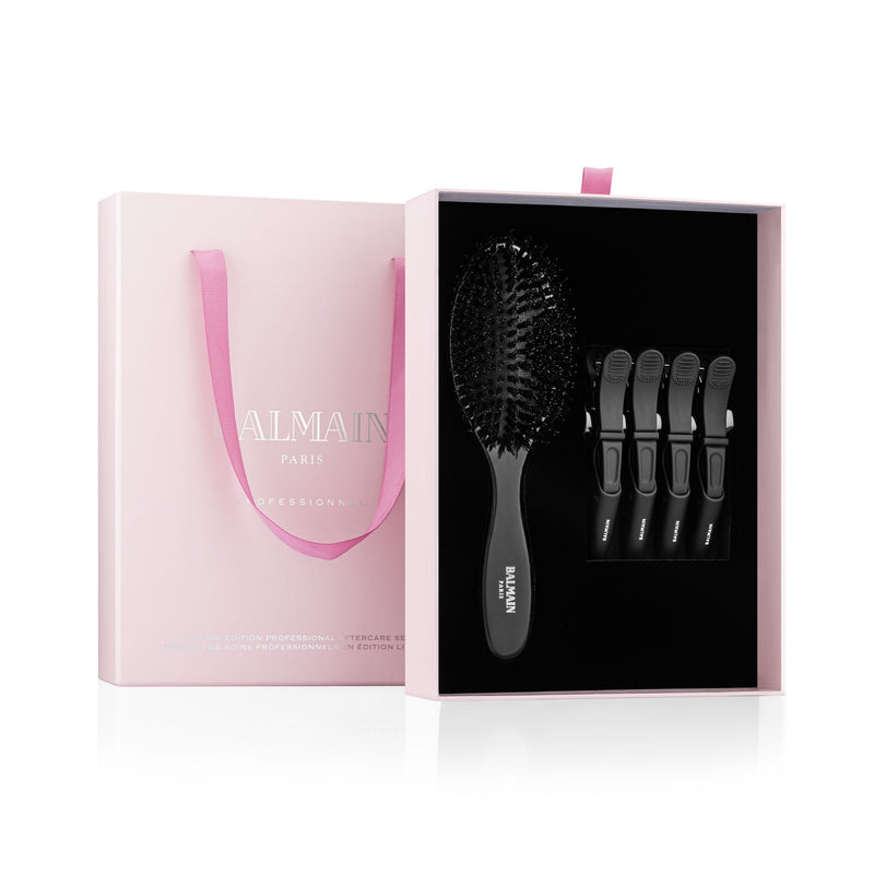 BALMAIN HAIR Profesionalus plaukų priauginimo rinkinys/ Limited Edition Aftercare Set with clips & brush