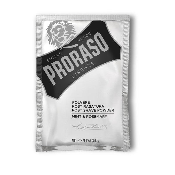 Proraso Post Shave Powder Mint and rosemary scented powder after shaving, 100g
