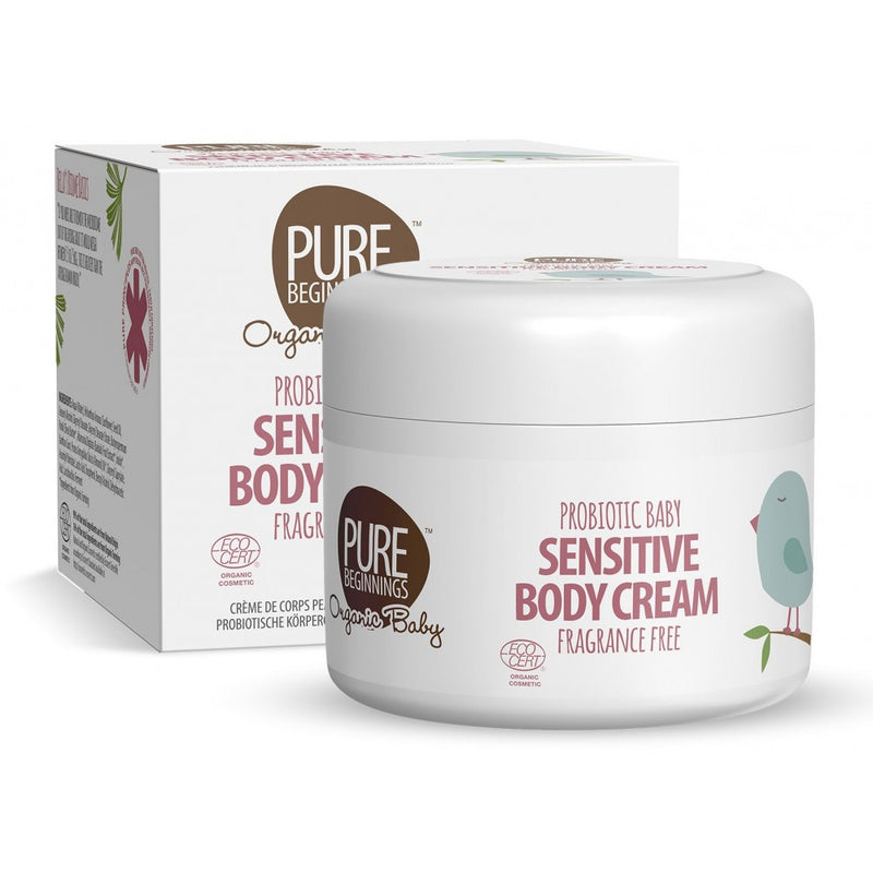PURE BEGINNINGS probiotic body cream for babies without fragrance, 250 ml. 