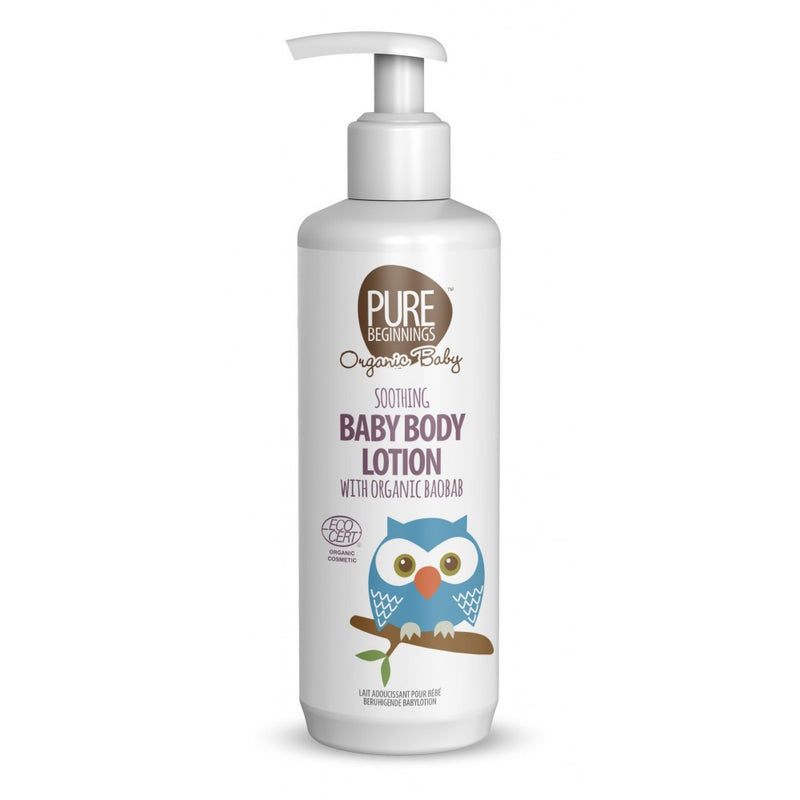 PURE BEGINNINGS soothing lotion for babies with organic baobab extract, 250 ml.