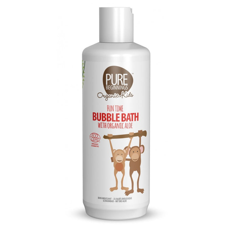 PURE BEGINNINGS bath foam for children with organic aloe vera, 375 ml. 