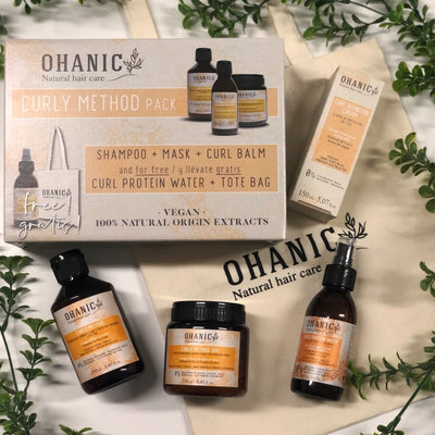 Rinkinys garbanotiems plaukams OHANIC Curly Method Pack OHANKITOH04