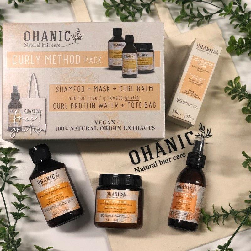 Rinkinys garbanotiems plaukams OHANIC Curly Method Pack OHANKITOH04