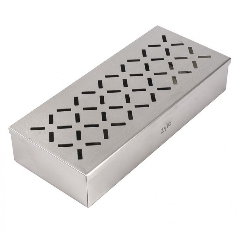 Rūkinimo dėžutė ZYLE, ZY304SB, nerūdijančio plieno, 22 x 9,8 x 4,3 cm