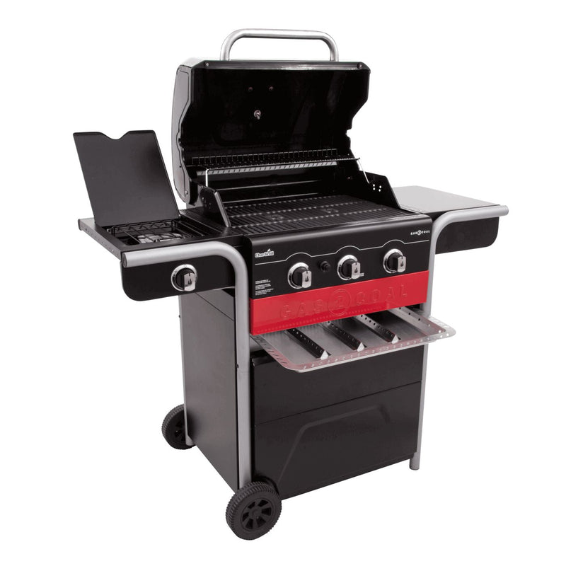 Charcoal-Gas 3 burner grill Char-Broil Gas2Coal