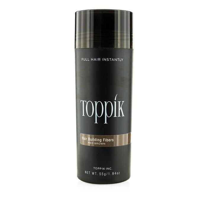 Toppik Hair Building Fiber пудра для эффекта волос, средне-коричневый, 55 г 