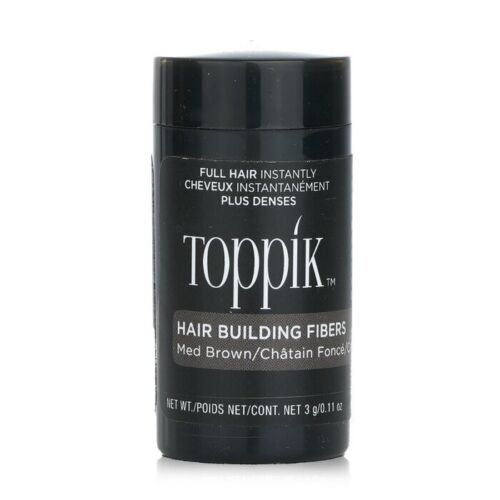 Toppik Hair Building Fiber пудра для эффекта волос, средне-коричневый, 3 г