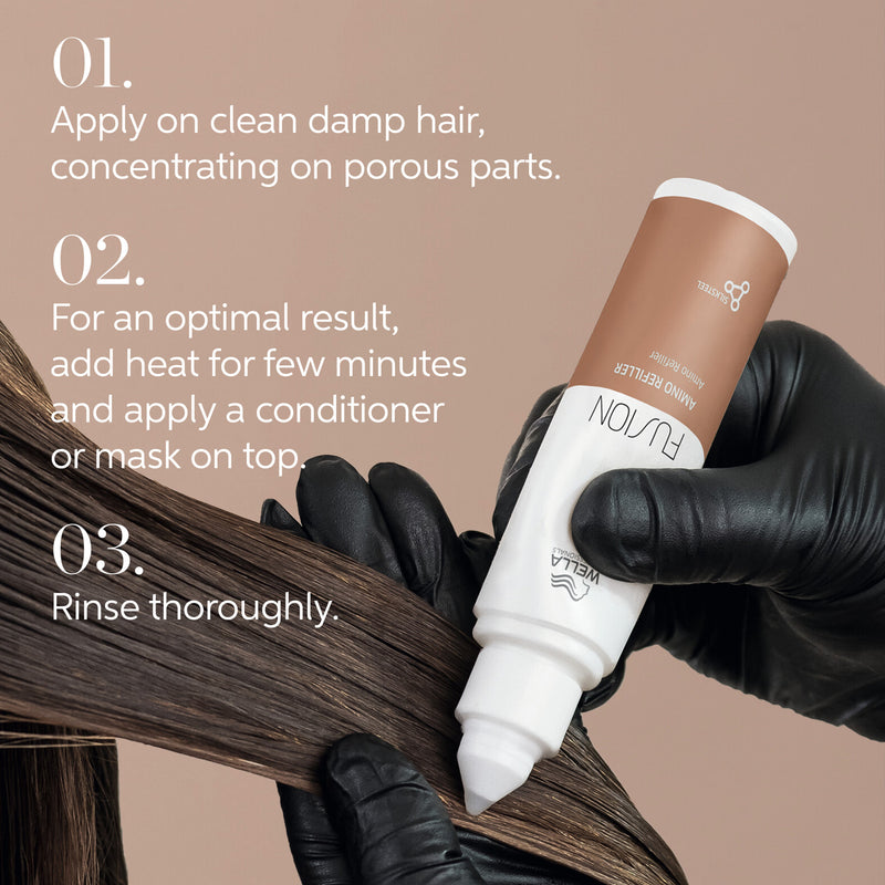 Wella Professionals FUSION Amino Refiler intensyviai plaukus atkuriantis užpildas, 70 ml +dovana Wella priemonė