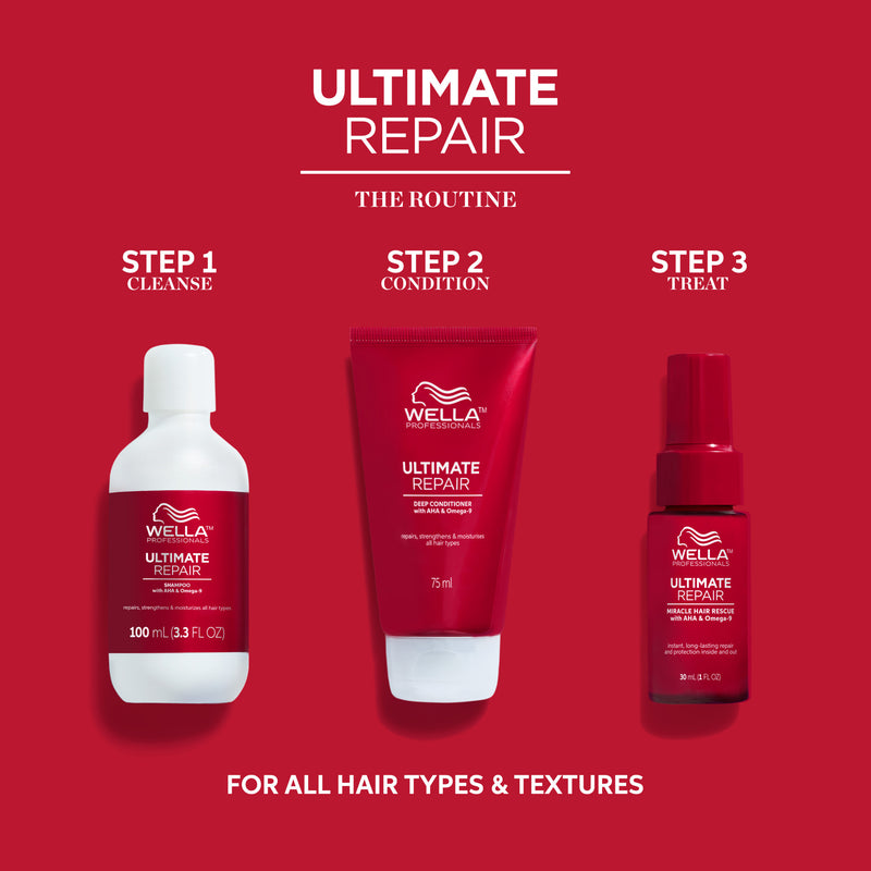 Wella ULTIMATE REPAIR travel gift set When you buy 2 Wella Ultimate products (not travel size), you get a gift turban
