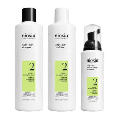 Nioxin SYSTEM 2 KIT Nioxin priežiūros produktų rinkinys, 150ml+150ml+50ml