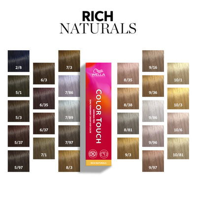 Wella Professionals COLOR TOUCH Rich Naturals plaukų dažai, 60 ml