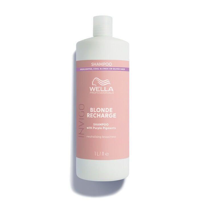 Wella INVIGO Blonde Recharge Cool shampoo + gift Wella product