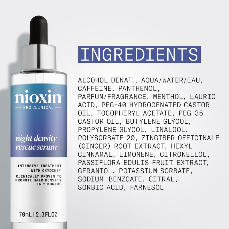 Nioxin NIGHT DENSITY RESCUE SERUM ночная сыворотка для густоты волос, 70 мл