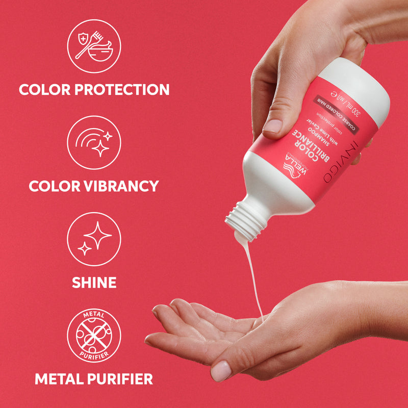 Шампунь для сохранения цвета волос Wella Professionals INVIGO COLOR BRILLIANCE (для жестких волос) + подарочный продукт Wella