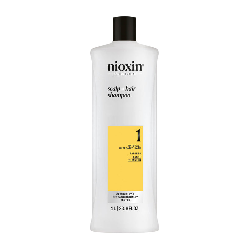 Nioxin SYSTEM 1 galvos odos ir plaukų šampūnas, 1 L