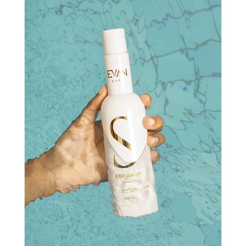 Šampūnas ir kūno prausiklis viename EVAN Care Coconut Summer Hair & Body EVAN10018, be sulfatų ir parabenų, 300 ml
