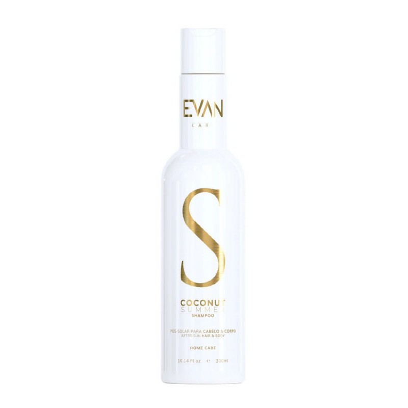 Šampūnas ir kūno prausiklis viename EVAN Care Coconut Summer Hair & Body EVAN10018, be sulfatų ir parabenų, 300 ml