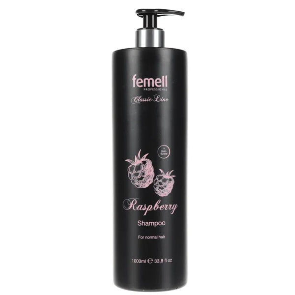 Shampoo with raspberry extract for normal hair Femell Professional Classic Line 1000ml 