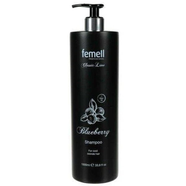 Shampoo with blueberry extract for fair hair Femell Professional Classic Line 1000ml 