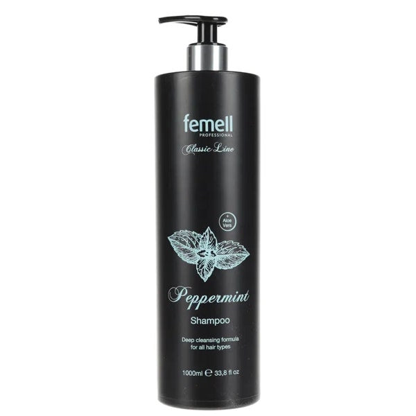 Shampoo with peppermint gently cleansing hair Femell Professional Classic Line 1000ml 