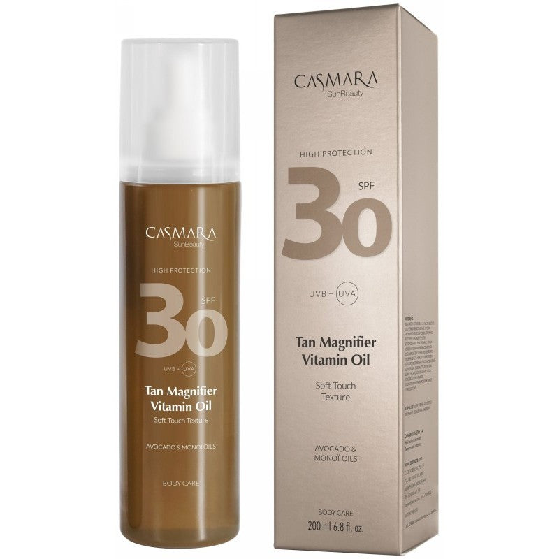 Sausas kūno aliejus Casmara Tan Magnifier Vitamin Oil CASA05007, su SPF30, 200 ml