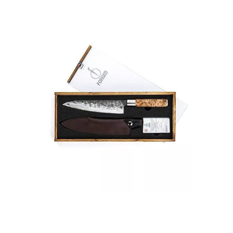 Нож поварской Forged VG10 20,5 см на кожаной подкладке