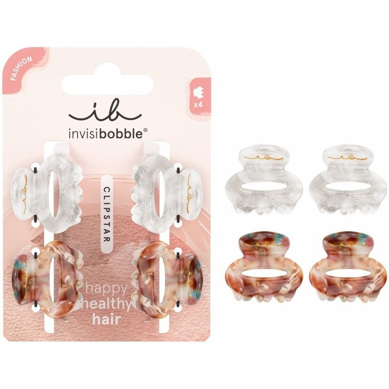 Segtukai plaukams Invisibobble Clipstar Petit Bijoux IB-CLW-PA-104, 4 vnt.