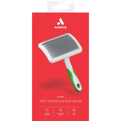 Щетка для расчесывания шерсти животных Andis Soft-Tooth Slicker Brush AN-65835, с металлическими зубьями, большая