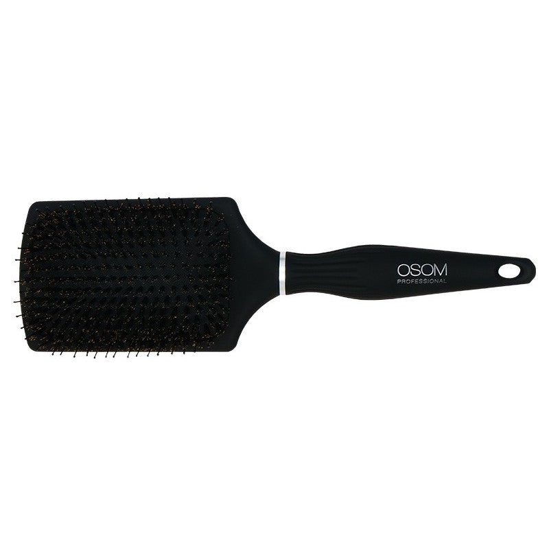 Hairbrush OSOM Professional OSOM01411, square, with boar bristles and nylon bristles