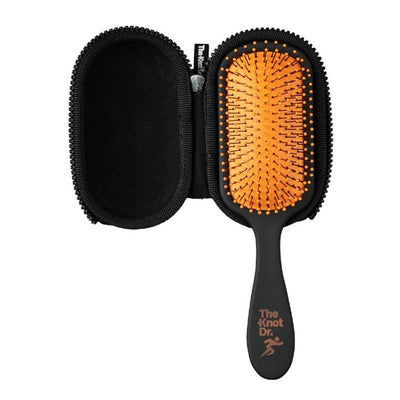 Hair brush with case The Knot Dr. Tangerine Pro Sport, orange color KSPSW