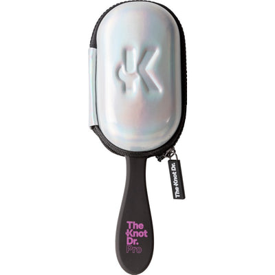 Щетка для волос в серебряном голографическом футляре The Knot Dr. Про Фуксия KDP106, розовый