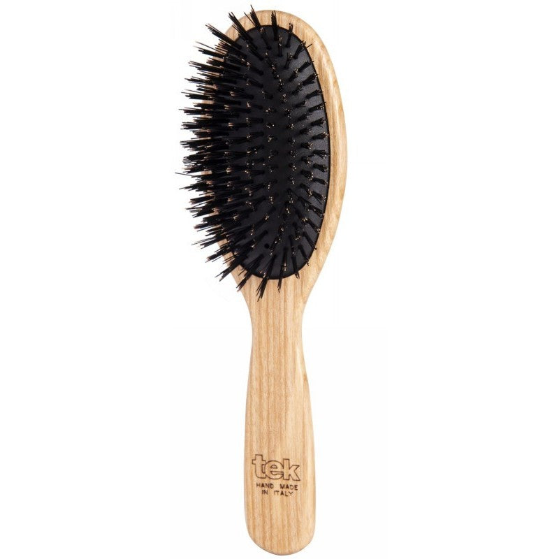 Šepetys plaukams TEK Large Oval Brush with Ecological Boar Hair Bristles TEK1570-03