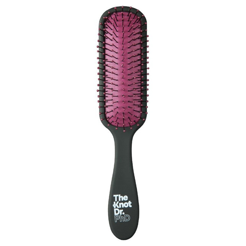 Щетка для волос The Knot Dr. Распутыватель для волос Ebony Cabernet PhD Salon KDD101, 135 гибких бородок