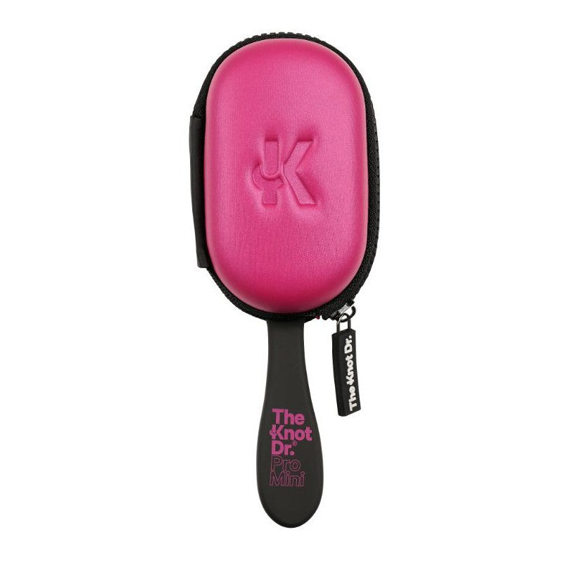 Šepetys plaukams The Knot Dr. Fuchsia Pro Mini Headcase KDPMC202, rožinės spalvos, su šepečio dėklu