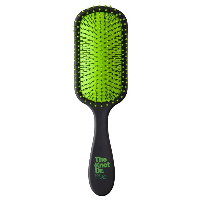 Hair brush The Knot Dr. Pomelo Pro KDP104, bright green, 212 flexible spikes