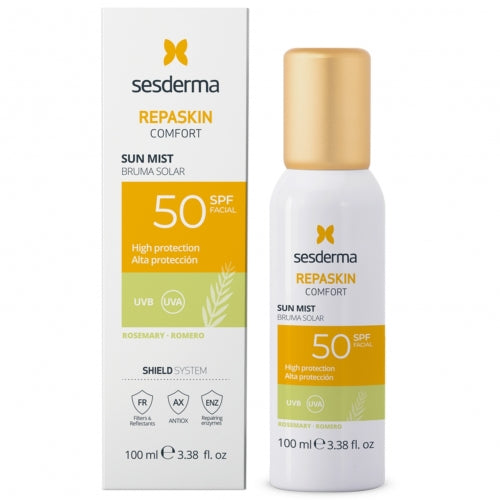 SESDERMA REPASKIN COMFORT PROTECTIVE FACE MIST WITH ROSEMARY AROMA SPF50, 100 ML