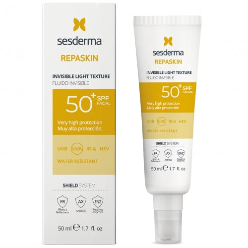 SESDERMA REPASKIN INVISIBLE LIGHT TEXTURE PROTECTIVE FLUID AGAINST THE SUN FOR THE FACE SPF50+, 50 ml