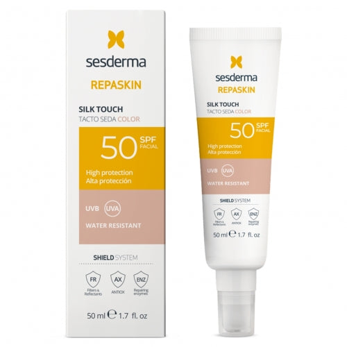 SESDERMA REPASKIN SILK TOUCH FACE SUNSCREEN WITH COLOR SPF 50, 50 ML