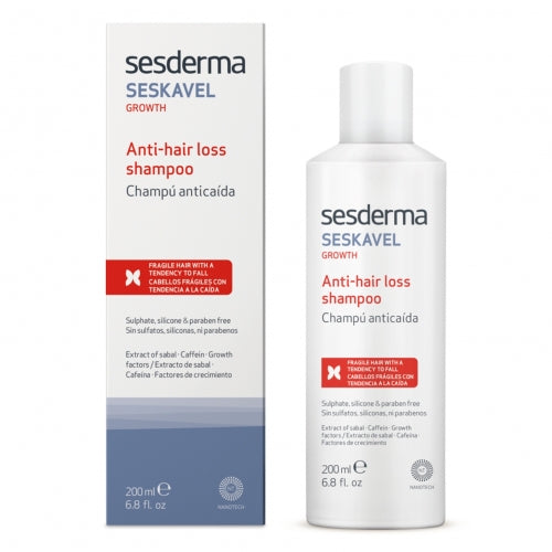 Sesderma SESKAVEL Shampoo against hair loss, 200 ml + mini Sesderma product as a gift