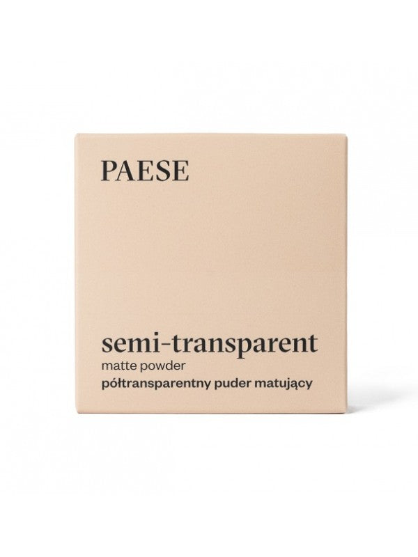 PAESE Transparent Compact Powder "Matte Powder Semitransparent"