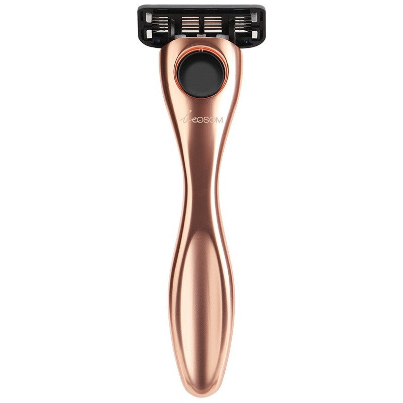 Skustuvas Be OSOM Comfort-Flex Razor BEOSOMRAZOR1, su papildoma galvute, rožinio aukso spalvos