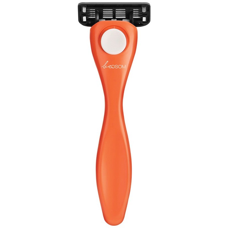 Skustuvas Be OSOM Comfort-Flex Razor BEOSOMRAZOR4, su papildoma galvute, oranžinės spalvos