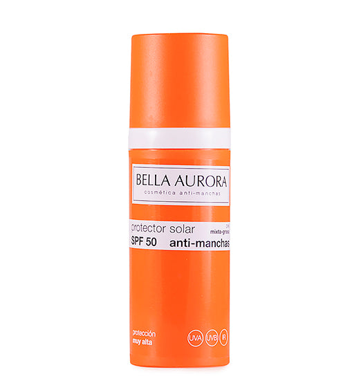 Bella Aurora Гель-крем против темных пятен Солнцезащитный крем SPF50+ для комбинированной и жирной кожи, для смешанной и жирной кожи 50мл