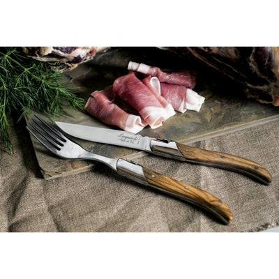 Steiko peilių rinkinys Forged Luxury Line Olive Wood