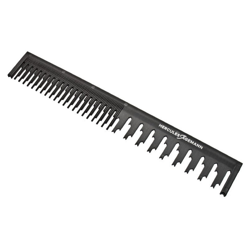 Hair comb Hercules Sägemann Short Cut Tiger For Thinning Out Hair, HER285-97, black, for separating hair strands