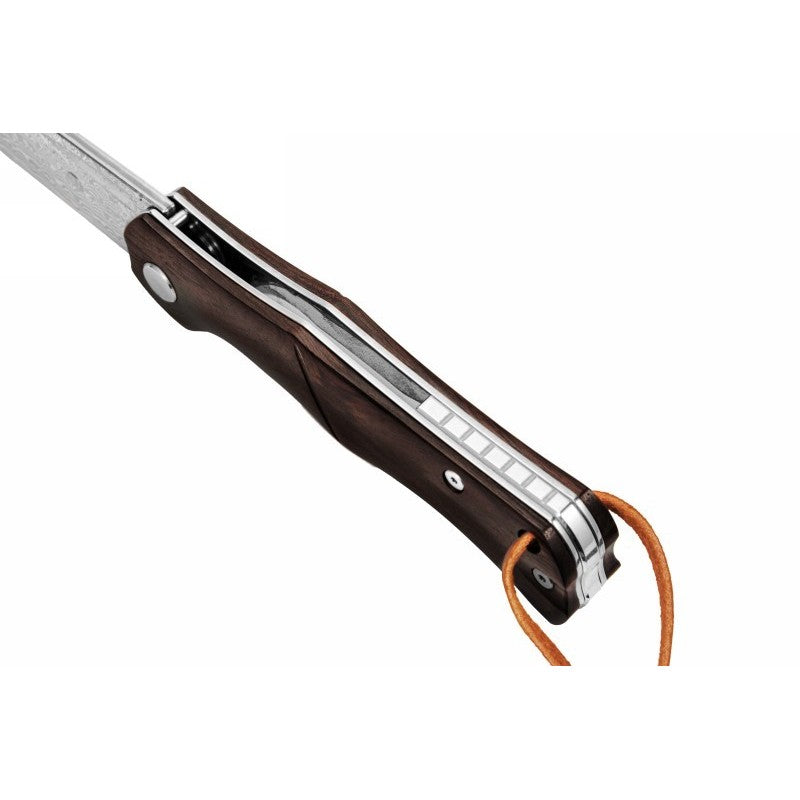 Folding Damascus steel knife Kamazaki KZI23004