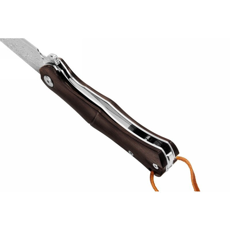 Folding Damascus steel knife Kamazaki KZI23004