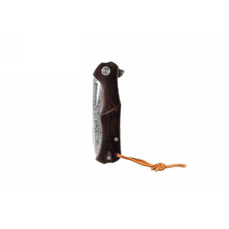 Folding Damascus steel knife Kamazaki KZI23004